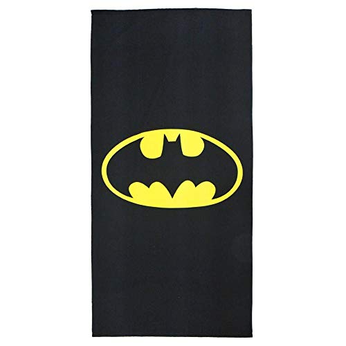 Cerdá 2200003935 Toalla Polyester Batman, Negro, 70x140cm