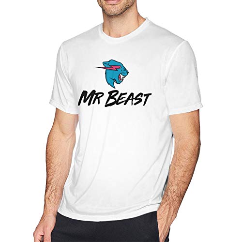 CHENYINJJ Mr Beast Camiseta para Hombre - DIY Casual Camisetas Estampadas de Manga Corta para Hombre Camisetas Tops