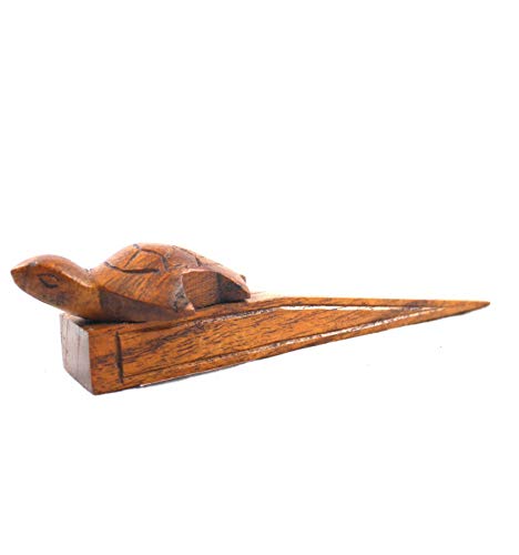 Coco Papaya - Tope para puerta de tortuga (madera tallada artesanal)