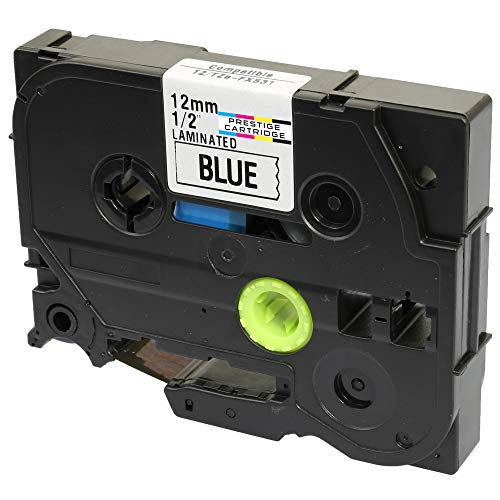 Compatible TZ-FX531/TZe-FX531 Black on Blue Flexible Label Tape (12mm x 8m) for Flexi Brother P-Touch Label Printers - Cintas para impresoras