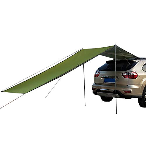 Cuenta De Auto para Acampar Toldo Coche Sun Shelter Impermeable Auto Canopy Camper Trailer Tent Tailgate Toldo Carpa En La Azotea para SUV, Hatchback, Minivan, Sedan, Camping, Outdoor