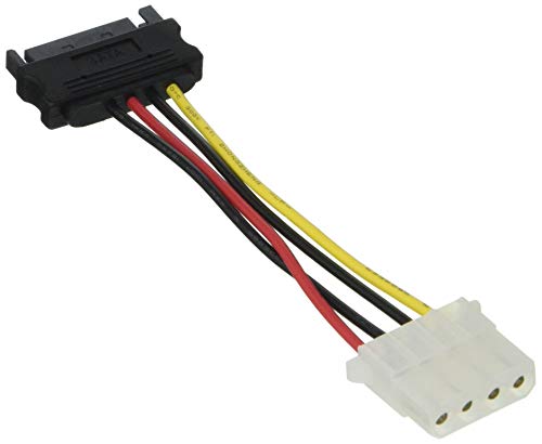 DeLOCK Power SATA/Molex - Cable de alimentación SATA (Molex/SATA), Negro y Blanco