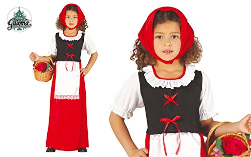 Disfraz de pastorcita roja infantil 3-4 años