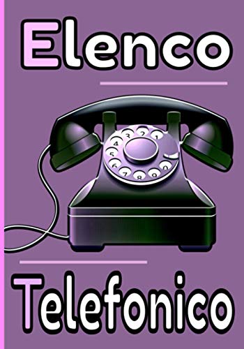 Elenco telefonico: Una bella e grande rubrica telefonica, indirizzi, e-mail con lettere in ordine alfabetico