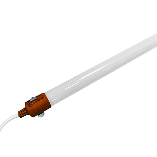 G.W.S® Pack de 5 tubos de luz LED IP65 impermeable T8 de alimentación de un solo extremo, 60 cm, 9 W, color rojo, fluorescente de repuesto