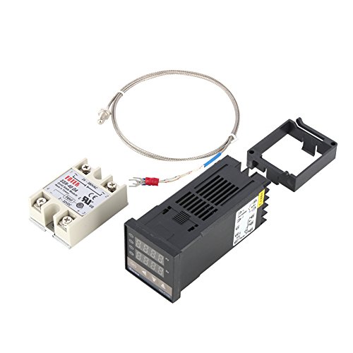 Hilitand 0 ℃ ~ 400 ℃ alarma REX-C100 Digital inteligente Termostato LED PID Kits de control de temperatura AC110V-240V