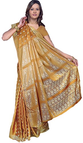 Indian Bollywood Sari Caramel CA109