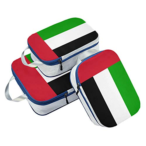 Juego de 3 Cubos de Embalaje de la Bandera de los Emiratos Árabes Unidos