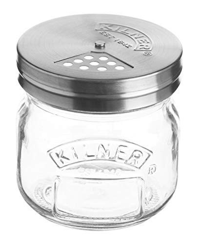 Kilner – Tarro 250 ml – para condimento, coctelera, para Queso parmesano, Hierbas y Especias