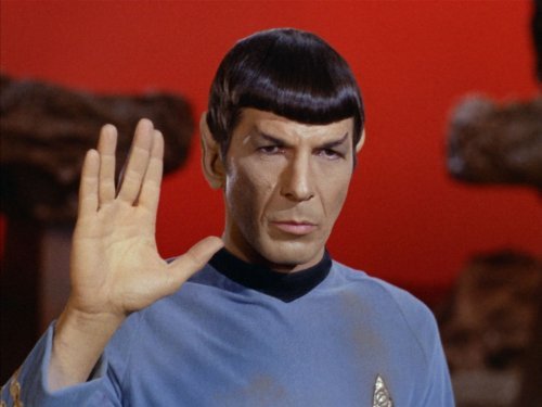 Leonard Nimoy Mr. Spock Hand Sign Star Trek 32x24 Print Poster