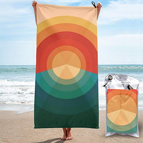 N/W Toalla de microfibra ligera toalla de playa de viaje | Toalla de camping extra grande de secado rápido Toallas de gimnasio premium para natación yoga | Muy absorbente de secado rápido | Sonar Pou