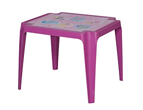 Progarden 943 Tavolo Baby 'Princess - Mesa Infantil (plástico, 50 x 55 x 45 cm), Color Rosa