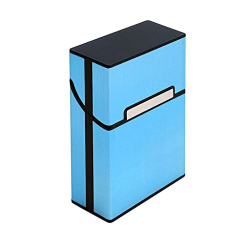 ruiruiNIE Cigarette Cigar Pocket Container Storage Pack Caja de Aluminio para Caja Ligera