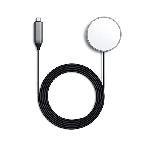 SATECHI Cable de Carga magnético inalámbrico USB-C - Compatible con iPhone 12 Pro Max/12 Pro/12 Mini/12