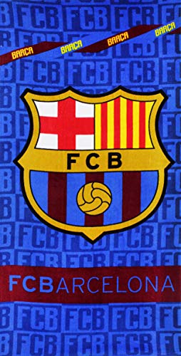 SETINO FC Barcelona - Toalla de playa (70 x 140 cm), diseño del FC Barcelona