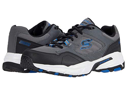 Skechers Zapatillas deportivas Stamina Plus para hombre, (Carbón de leña, azul), 39.5 EU