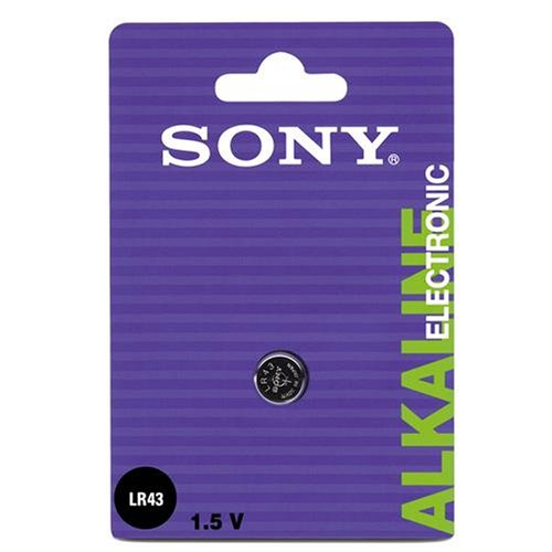 Sony LR43B1A - Blister 1 pila de botón alcalina (IEC) LR43 de (1.5V)