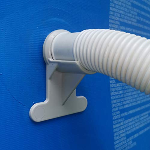Soporte para tuberías de piscina (30-37 mm), anti: tensión, desgarro, pinchazos, compatible con piscinas Intex y Bestway (2x)