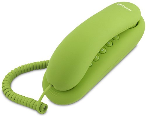 SPC Telecom TEL303016V - Teléfono fijo, color verde