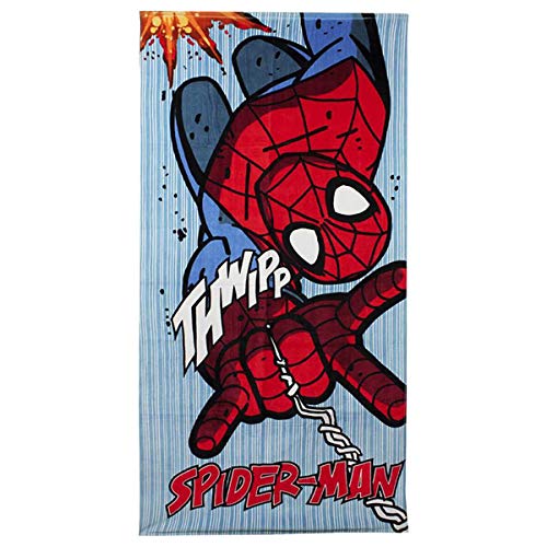 Spiderman Toalla de Playa My Little Pony, Algodón, Azul y Rojo, no, 140x2x70 cm
