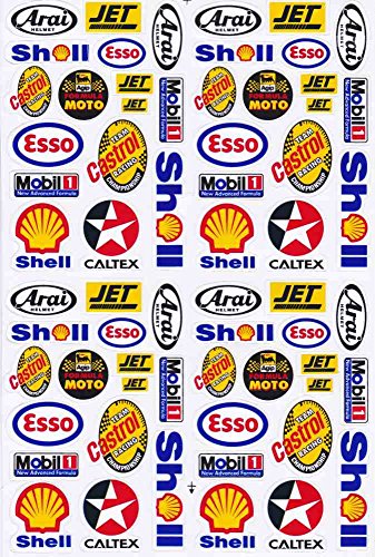 Sponsors Hoja Racing Decal Sticker Tuning Racing Tamaño: 27 x 18 cm para el coche o la moto