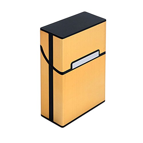 suoryisrty Cigarette Cigar Pocket Container Storage Pack Caja de Aluminio para Caja Ligera