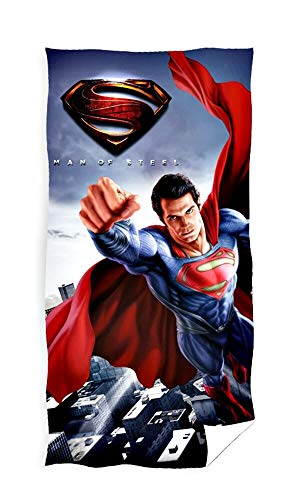 Superman - Toalla de baño, algodón, Multicolor, 70 x 140 cm