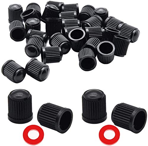 Tapas de Válvula de Neumático,40 Piezas Tapones Universal Tapas Compatible con válvula Valve Caps de Válvula para Coches Motos y Bicicletas