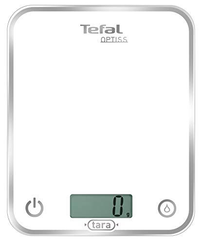 Tefal BC5000 Optiss White - Báscula de Cocina, hasta 5 kg, Blanco