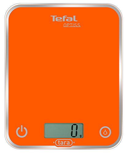 Tefal BC5001V1 - Báscula electrónica de Cocina, 5 kg, LCD, Naranja