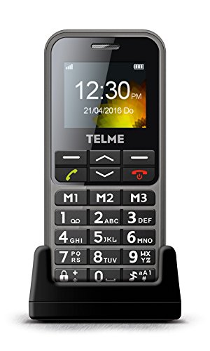 TELME C151 1.8" 70g Gris Teléfono básico - Teléfono móvil (Barra, SIM única, 4,57 cm (1.8"), Bluetooth, 800 mAh, Gris)