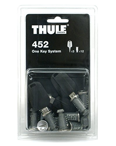 Thule TH452 452 One Key cerraduras uds, 12 BOMBINES/1LLAVE