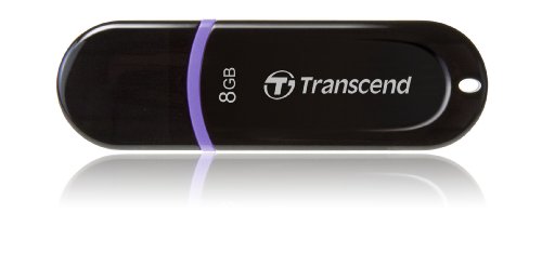 Transcend JetFlash 300 - Memoria USB 2.0, 8 GB, color negro