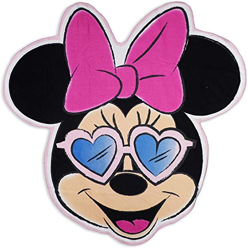 Various Toalla de Playa Infantil con Licencia Oficial Disney (Minnie de Forma)