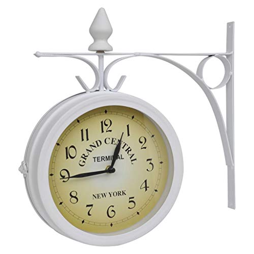 vidaXL Reloj de Pared de Dos Caras del diseño clásico