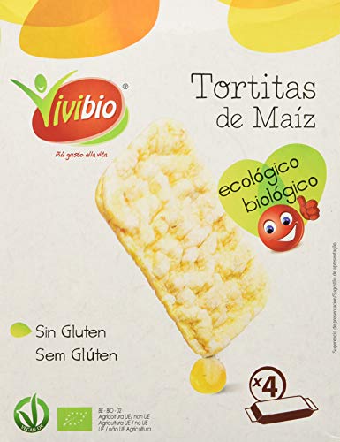 Vivibio, Tortita de Maíz (Sal marina, Sin gluten) - 12 de 130 gr. (Total 1560 gr.)