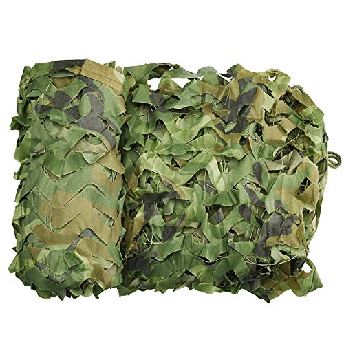 Wilxaw Red de Camuflaje Sombra, 3 x 2m CS Caza Militar Decorar Malla de Camuflaje, Toldos para Acampar, Balcón Sol Al Aire Libre, Decoración De La Fiesta del Tema, Cubiertas del Coche