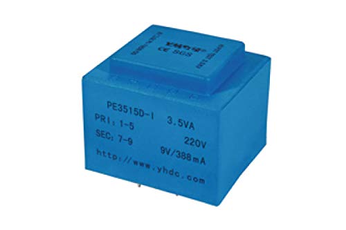 YHDC Transformador de aislamiento de soldadura PCB PE3515-I 3,5VA 230V/12V
