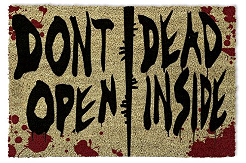 1art1 The Walking Dead - Dont Open, Dead Inside Felpudo Alfombra (60 x 40cm)