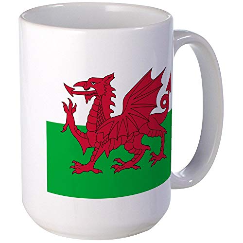 330ML Taza de cerámica Tazas de café - Bandera de Gales de Gales