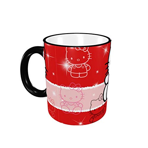 330ML Taza de cerámica Tazas de café Linda taza de té He-llo Kit-ty para la oficina y el hogar, regalo divertido