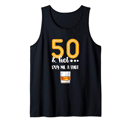 50 y diseño de vaso de chupito bebedor de cerveza 50 Camiseta sin Mangas