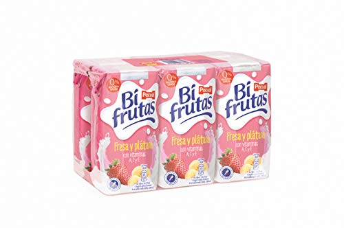 Bifrutas Bebida Refrescante con Leche y Zumo de Frutas, Pack de 6 x 200ml