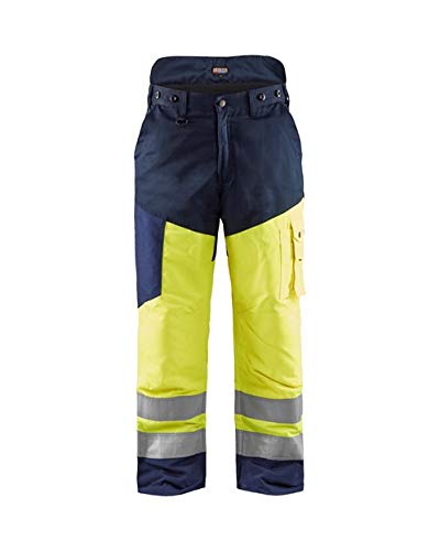 Blakläder 192019003389 C48 Tamaño C48 – Pantalones para motosierra"alta visibilidad, amarillo/azul marino
