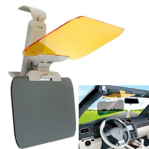 Día y noche de coche Anti reflejante Visera,2 en 1 Automóvil Visor de protección solar anti-UV Antirreflejos antideslumbrante Sombrero de protección para gafas de conducción (Visor de automóvil)