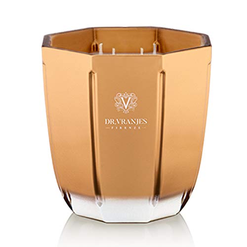 Dr. Vranjes - Vela decorativa Oro - Rosso Nobile 500 g - Vela perfumada, vasos de cristal realizados a mano, Made in Italy, vela decorativa de lujo, color Oro