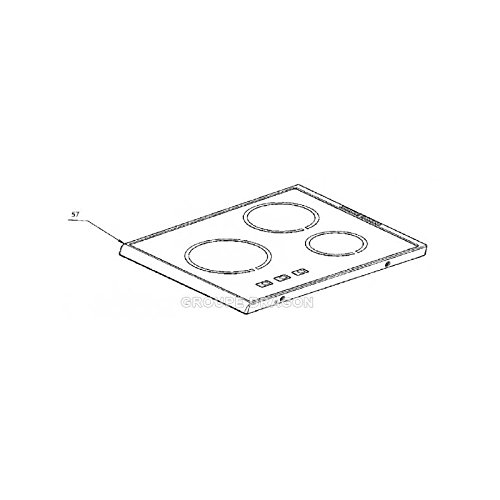 Electrolux – Placa parte superior vidrio vitro-ceram para cocina Electrolux