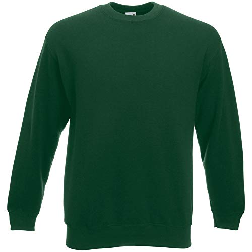 Fruit of the Loom 62-202-0 Sudadera, Hombre, Verde Botella, Small