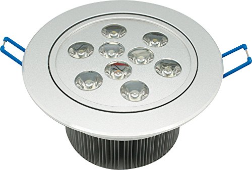 Garza Lighting - Foco Downlight LED empotrable de alta potencia 9W , luz cálida 2700K
