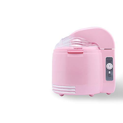 Helado automático Sorbet Fabricante, máquina de heladera DIY de Alta Capacidad Fácil de Limpiar bajo Ruido Simple One Push for Hogar DIY Cocina NIÑO HMP (Color : Pink)
